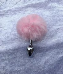 Анальная пробка FeelzToys - Bunny Tails Butt Plug Pink SO5061 фото