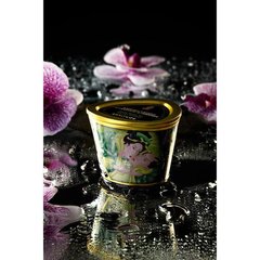 Масажна свічка Shunga Massage Candle – Exotic Green Tea (170 мл) з афродизіаками SO2515 фото