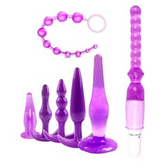 Анальный набор из 7 предметов - Фиолетовый – Анальные игрушки X00000185-1 фото