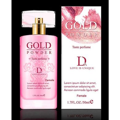 Інтимні парфуми для жінок "Gold Powder" з феромонами та перламутровим порошком 50 мл - Рожевий X0000728 фото