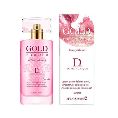 Інтимні парфуми для жінок "Gold Powder" з феромонами та перламутровим порошком 50 мл - Рожевий X0000728 фото