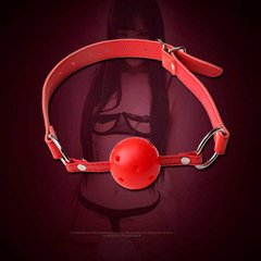 БДСМ кляп в рот "Mouth ball" - Красный – Садо-мазо X0000452-1 фото