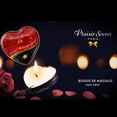 Масажна свічка-серце Plaisirs Secrets Vanilla (35 мл) SO1865 фото