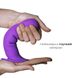 Дилдо з присоскою Adrien Lastic Hitsens 3 Purple, відмінно для страпона, діам. 4,1см, довжина 18,2см AD24023 фото 7