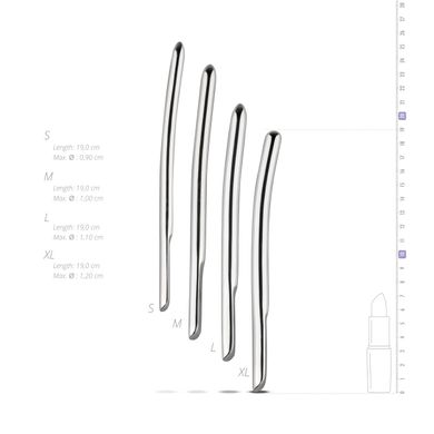 Набор уретральных стимуляторов Sinner Gear Unbendable – Single Ended 4 шт, диаметры 9,10,11,12мм SO4585 фото