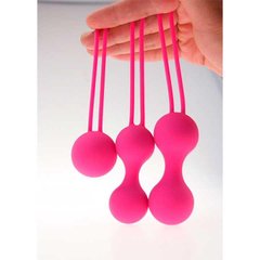 Набор силиконовых вагинальных шариков 3 шт. - Розовый X0000357-1 фото