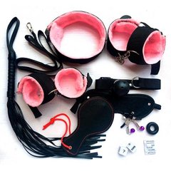 БДСМ набір з 10 предметів (2) - Рожевий- Садо-мазо X0000039-3 фото