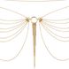 Ланцюжок на трусики або ліф Bijoux Indiscrets MAGNIFIQUE Waist Chain - Gold, прикраса на тіло SO2660 фото 5