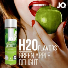 Змазка на водній основі System JO H2O — Green Apple (30 мл) без цукру, рослинний гліцерин SO1481 фото