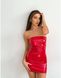 Сукня лакована червона "Спокусниця Марго" М, блискавка на всю довжину позаду SO3916 фото 1
