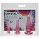 Набор анальных пробок Doc Johnson Crystal Jellies - Pink, макс. диаметр 2см - 3см - 4см SO1975 фото 3