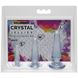 Набор анальных пробок Doc Johnson Crystal Jellies Anal - Clear, макс. диаметр 2см - 3см - 4см SO1976 фото 3