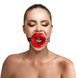 Кляп-розширювач у формі губ Art of Sex – Gag Lips, натуральна шкіра SO5148 фото 2