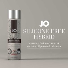 Розігрівальний крем-змазка з кокосовою олією System JO Silicone Free Hybrid WARMING (120 мл) білий SO1697 фото