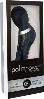 Потужний вібромасажер PalmPower Extreme - Black, 7 режимів, гнучка головка, перезаряджуваний SO3477 фото