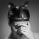 Маска кішечки Bijoux Indiscrets MAZE - Cat Ears Headpiece Black, екошкіра SO2684 фото 5